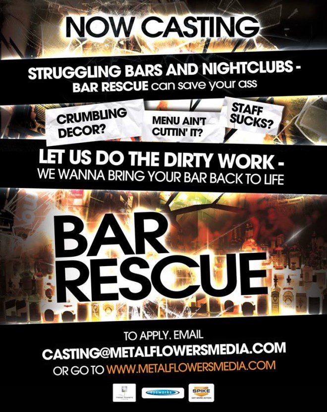 “Bar Rescue” New Season 2016 Now Casting