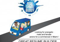 Audition flyer "Ride Share"