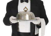 Casting actors in Los Angeles to play a Butler and wait staff