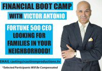 financial bootcamp show "Family Take over" Casting in ATL