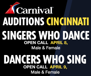 Cincinnati auditions for Carnival - Singers and dancers