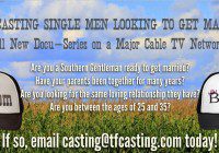 new reality / docu-series casting single men
