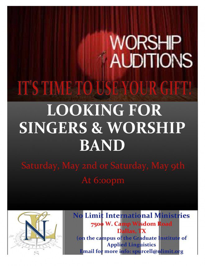 Auditions for Gospel Singers Dallas