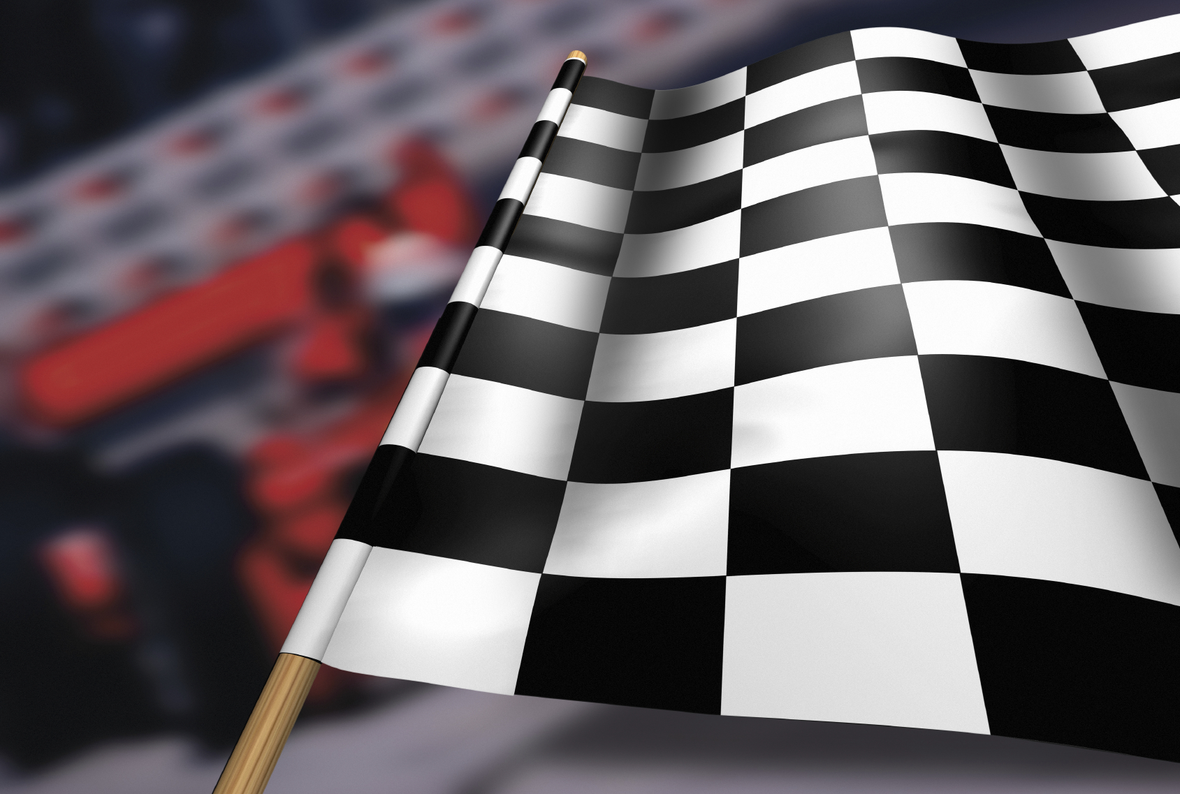 Гоночные флаги с шашечками