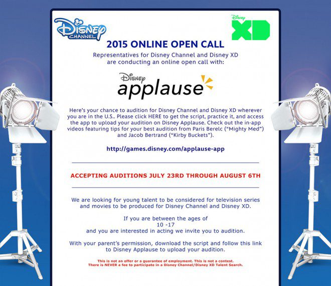 disneyopencall Auditions Free