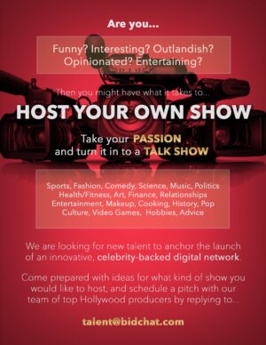 Casting Call for Talk Show Hosts in Los Angeles