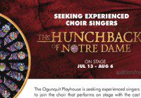 Auditions for Singers in Maine Hunchback stage play