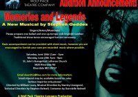 "Memories and Legends" audition notice in MD