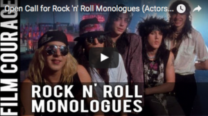 Open Call for Actors to Perform a Rock ‘n’ Roll Monologue in L.A.