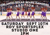 Solar Bears cheer tryouts