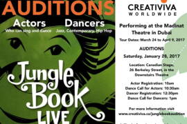 Jungle Book Live auditions