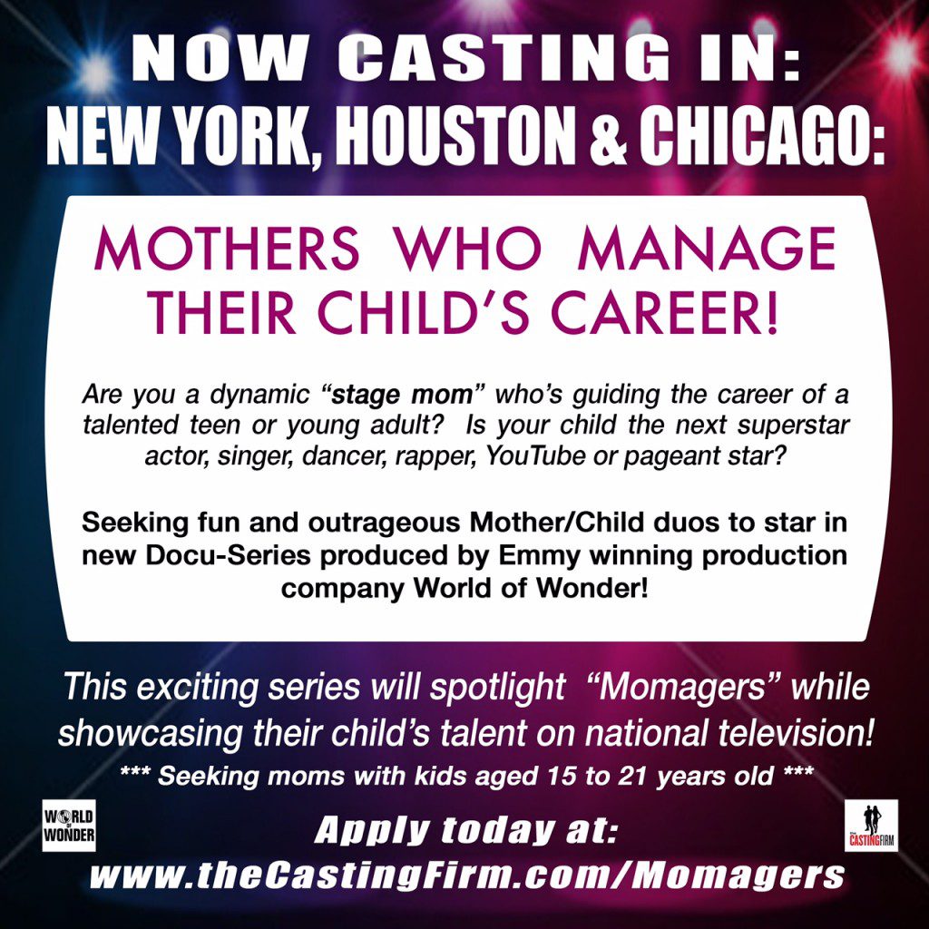 casting call for momagers