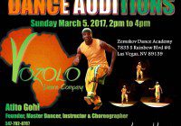 Volozo Dance Company audition flyer