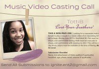 music video casting flyer