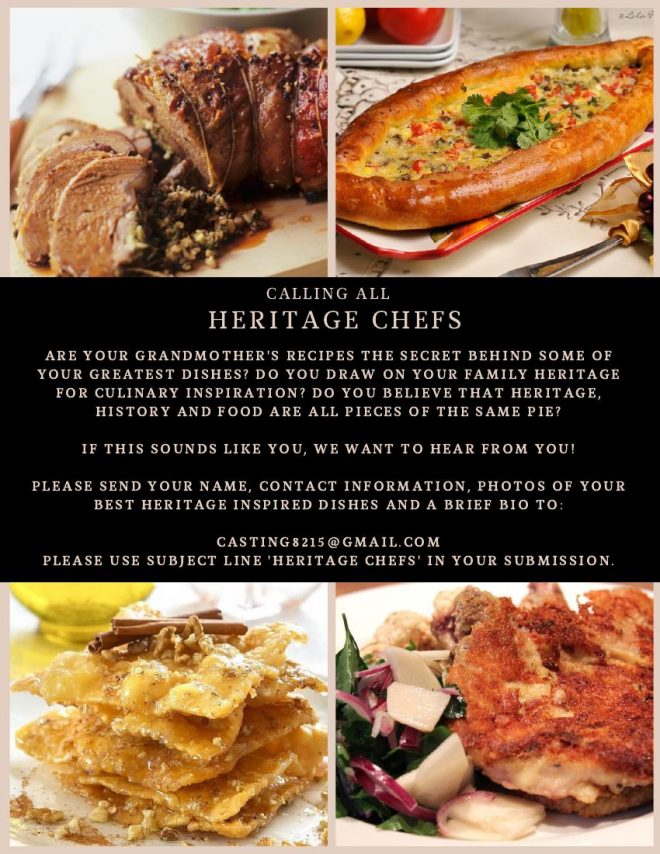 Casting Heritage Chefs For New Food Reality Show Nationwide Auditions Free