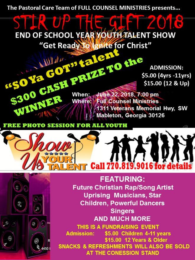 Atlanta Christian Talent Show Coming Up – Auditions Free