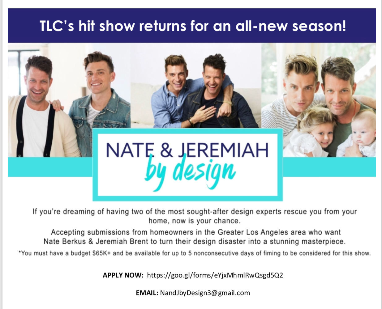 Casting Home Owners For Tlc S Nate And Jeremiah By Design