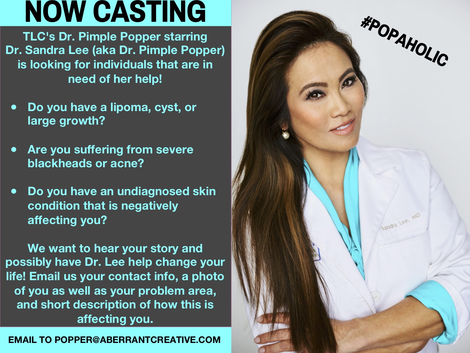 TLC’s Dr. Pimple Popper Casting in The U.S. & Canada Auditions Free
