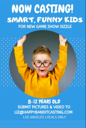 Casting Kids 8 to 12 for New Game Show in Los Angeles