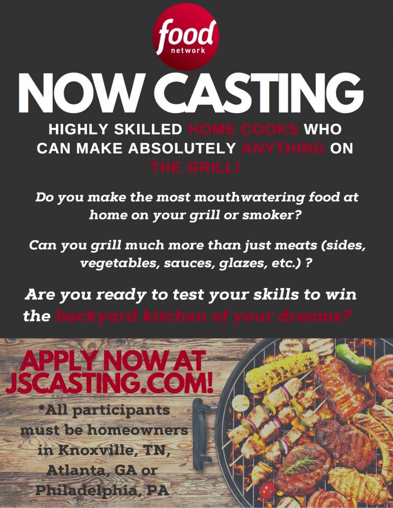 Food Network Casting in Knoxville, ATL and Philly for Home Cooks Who