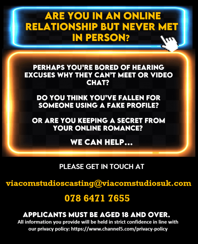 UK Casting Call for Online Reality Dating Show Auditions Free