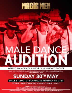 Male Dancer Auditions in Melbourne, Victoria, Australia