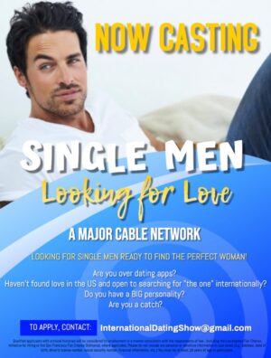 Major Cable Network Casting Men for Dating Show