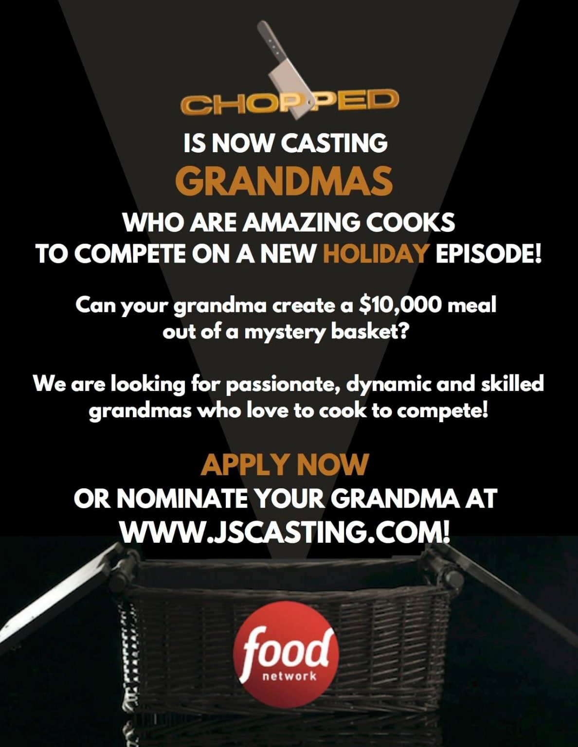 Food Network’s Chopped is Casting Grandmas