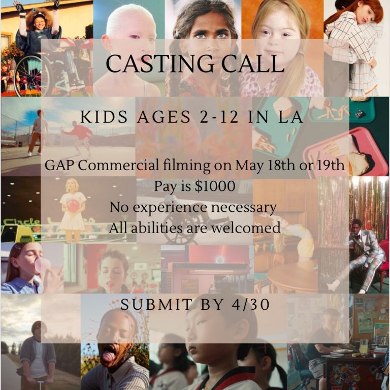 Auditions for GAP Kids in Los Angeles