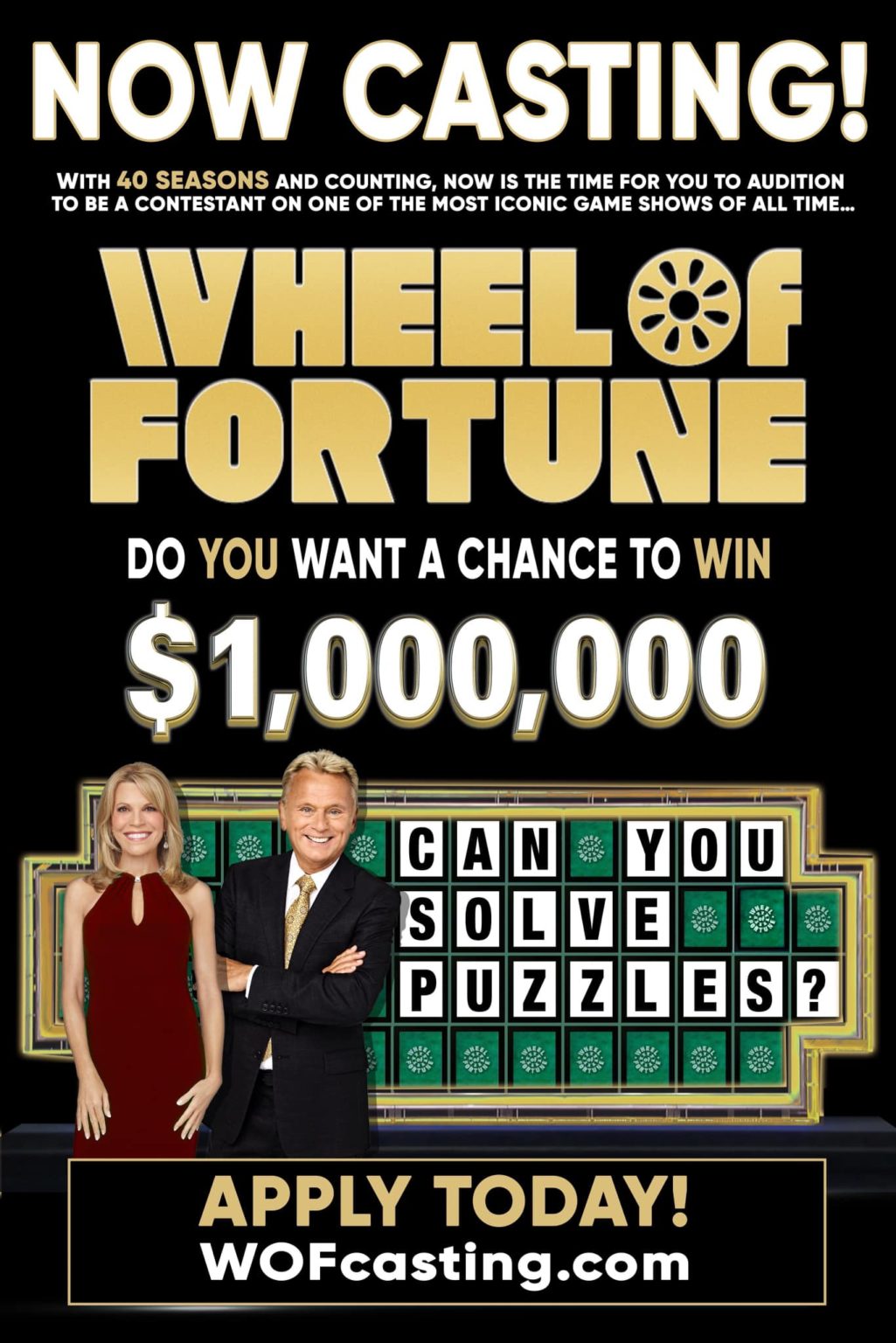 Get on Game Show "Wheel of Fortune" Get on Game Show "Wheel of Fortune