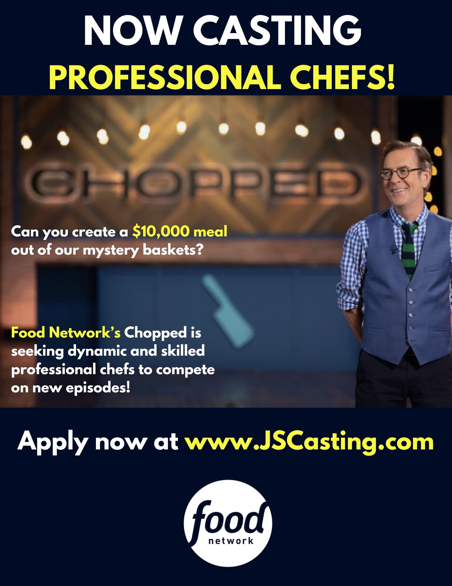 Get on Food Network’s Chopped Auditions Free