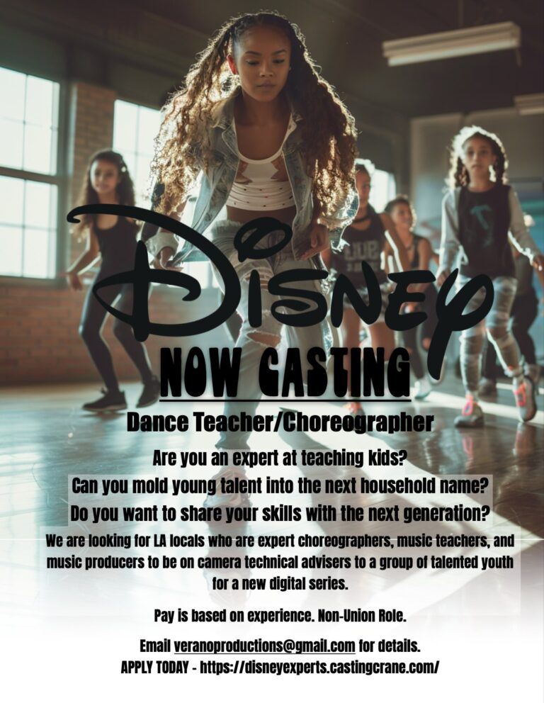 Disney Auditions in Los Angeles Disney+ Show Seeks OnCamera Talent