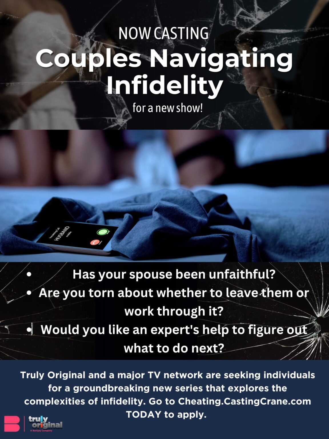 New Show Casting Couples With Infidelity Issues