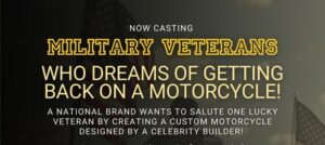 National Brand Wants To Build Custom Motorcycle for a Military Veteran