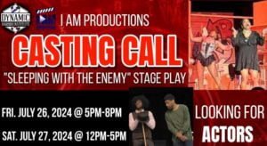 Open Auditions in Rock Hill South Carolina for Stage Play “Sleeping With The Enemy”