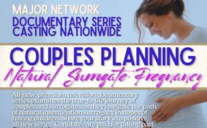 Couples and Surrogates Planning Natural Surrogacy (Nationwide – Paid)