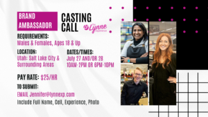 Urgent Casting Call in Utah for Models and Brand Ambassadors for Corporate Project in Heber City, Utah