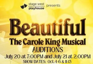 Community Theater Auditions Announced for “Beautiful: The Carole King Story” – Spring Hill, Florida