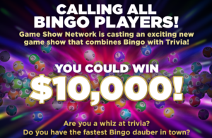 Game Show Network Casting Bingo Game Show – Atlanta