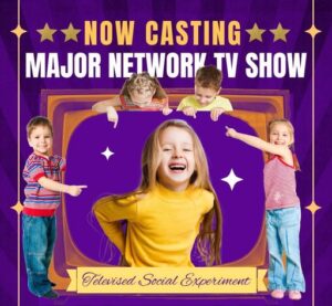 Auditions for Kids in Reno, NV & NJ for Major Network Show